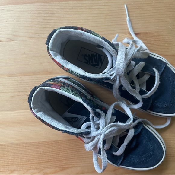 Vans Sk8 Hi Top Hibiscus Sneakers - Picture 11 of 13